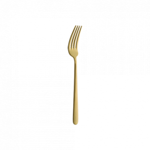Illusion Mat Gold Dessert Fork