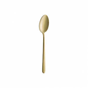 Illusion Mat Gold Dessert Spoon