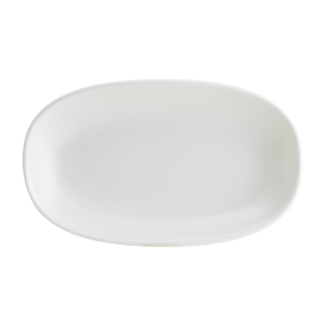 Iris White Gourmet Oval Plate 19*11 cm