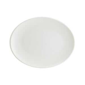Iris White Moove Oval Plate 36*28 cm