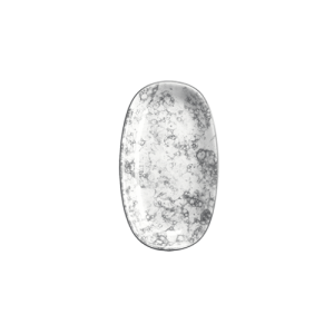 Rocks Black Gourmet Oval Plate 19*11 cm