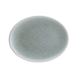 Luca Ocean Blue Matt Moove Oval Plate 31*24 cm