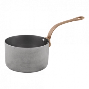 Antique Mini Sauce Pan -with Long Brass Handle-10.5 cm 7 x 3.75 cm 140 ml