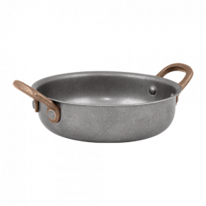 Antique Heavy Fry Pan – with 2 Side Brass Handles 15.5 x 4 cm – 600 ml