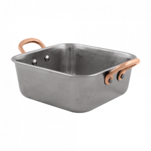 Antique Roaster Square-Small with 2 side Brass Handles11.5×4.75 cm-400ml